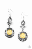 Paparazzi Southern Serenity - Yellow Earrings