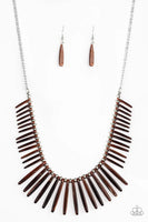 Paparazzi Out of My Element - Brown Necklace