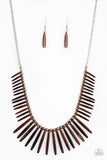 Paparazzi Out of My Element - Brown Necklace