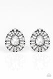 Paparazzi Treasure Retreat - White Post Earrings