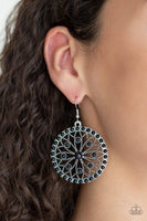 Paparazzi Merry Mandalas - Black Earrings