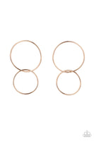 Paparazzi City Simplicity - Gold Earrings