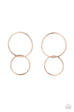 Paparazzi City Simplicity - Gold Earrings