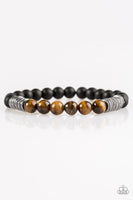 Paparazzi Energetic - Brown Urban Bracelet