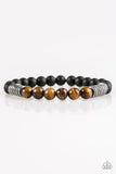 Paparazzi Energetic - Brown Urban Bracelet