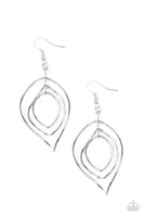 Paparazzi Asymmetrical Allure - Silver Earrings
