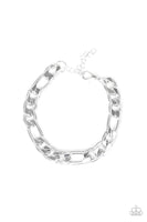 Paparazzi Home Team - Silver Men's Bracelet