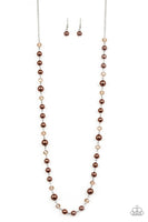 Paparazzi Pristine Prestige - Brown Necklace