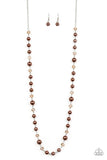 Paparazzi Pristine Prestige - Brown Necklace