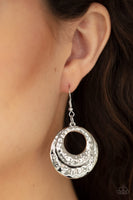 Paparazzi Perfectly Imperfect - Silver Earrings