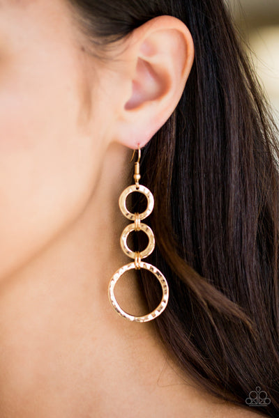 Paparazzi Radical Revolution - Gold Earrings