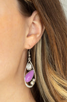 Paparazzi Harmonious Harbors - Purple Earrings