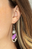 Paparazzi Harmonious Harbors - Purple Earrings