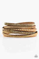 Paparazzi Once Upon A SHOWTIME - Brass Wrap Bracelet