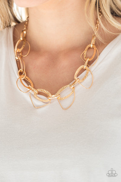 Paparazzi Very Avant-Garde - Gold Necklace