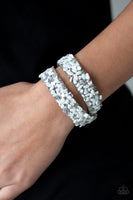 Paparazzi CRUSH To Conclusions - White Wrap Bracelet