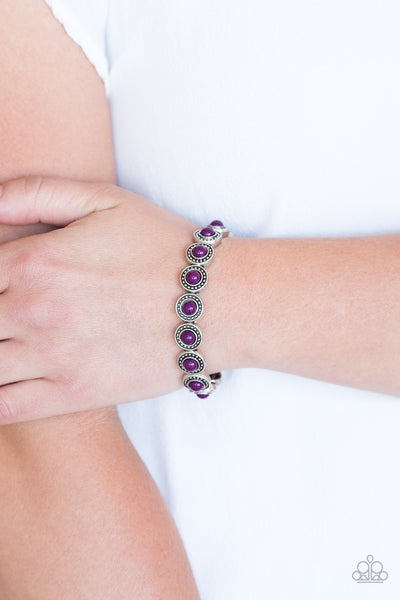 Paparazzi Globetrotter Goals - Purple Bracelet