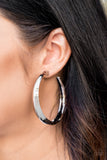 Paparazzi Lets Get Ready To Rumble! - Silver Hoop Earrings