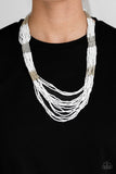 Paparazzi Let It BEAD - White Necklace