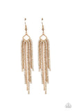 Paparazzi Singing in the REIGN - Gold Earrings