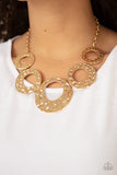 Paparazzi Mildly Metro - Gold Necklace