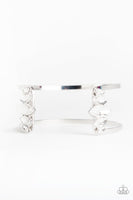 Paparazzi Glam Power - White Bracelet