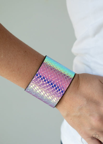 Paparazzi Galactic Galapagos - Pink Wrap Bracelet