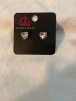Paparazzi Starlet Shimmer Heart earrings