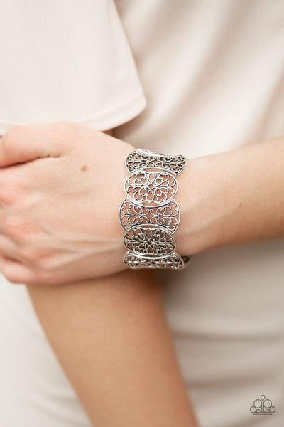 Paparazzi Fancy Fashionista - Silver Bracelet