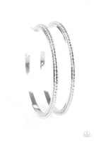 Paparazzi Girl Gang - Silver Hoop Earrings
