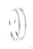 Paparazzi Girl Gang - Silver Hoop Earrings