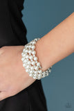 Paparazzi Rich Royal - White Bracelet
