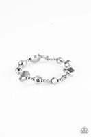 Paparazzi Starry-Eyed Elegance - Silver Bracelet