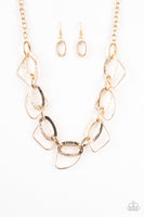 Paparazzi Very Avant-Garde - Gold Necklace