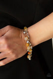 Paparazzi Glossy Glow - Yellow Bracelet