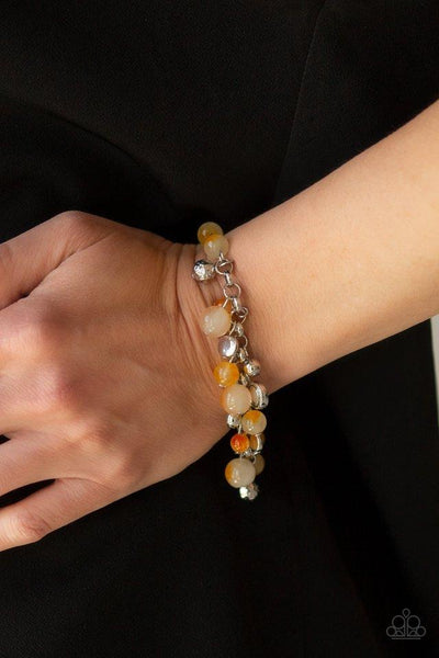Paparazzi Glossy Glow - Yellow Bracelet