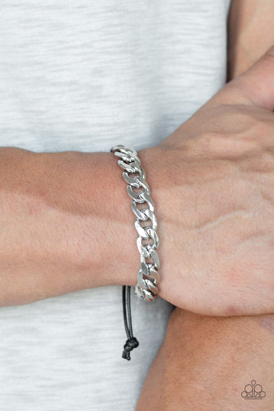 Paparazzi Renegade - Silver Men’s Bracelet