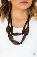 Paparazzi Tropical Heat Wave - Brown Necklace