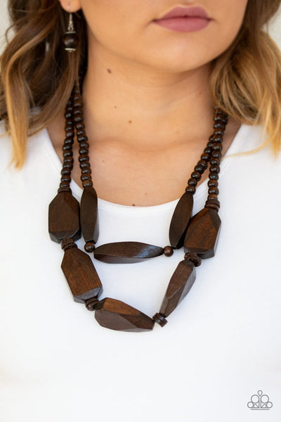 Paparazzi Tropical Heat Wave - Brown Necklace