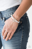 Paparazzi Reckless Romance - White Bracelet