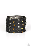 Paparazzi Go-Getter Glamorous - Black Wrap Bracelet