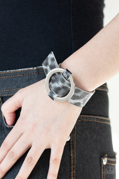 Paparazzi Jungle Cat Couture - Silver Wrap Bracelet