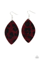 Paparazzi GRR-irl Power! - Red Earrings