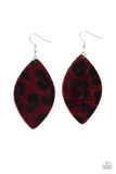 Paparazzi GRR-irl Power! - Red Earrings