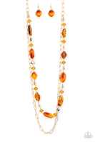 Paparazzi Colorful Couture - Brown Necklace