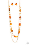 Paparazzi Colorful Couture - Brown Necklace