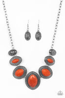 Paparazzi Sierra Serenity - Orange Necklace