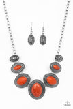 Paparazzi Sierra Serenity - Orange Necklace