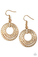 Paparazzi Open Plains - Gold Earrings