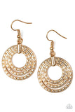 Paparazzi Open Plains - Gold Earrings